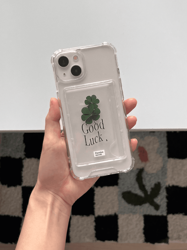 클로버 카드수납 아이폰13미니카드케이스 아이폰15프로카드케이스 갤럭시노트10 커플폰케이스