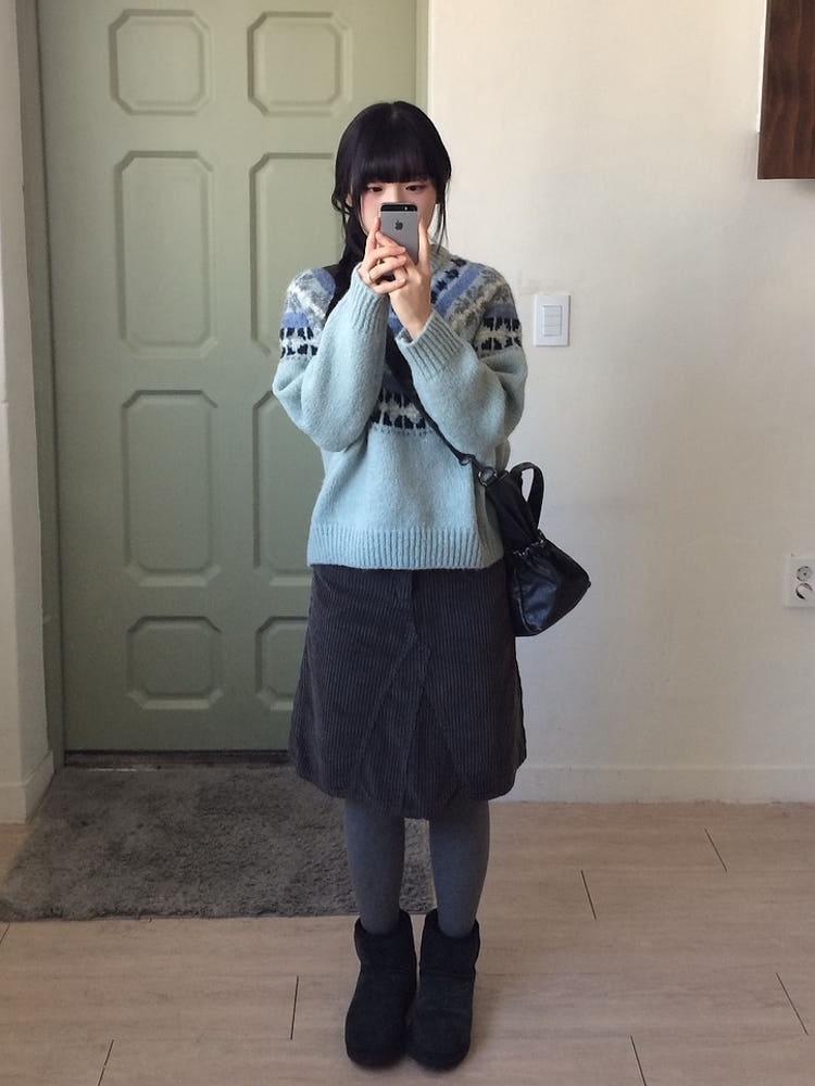 데일리 골덴 코듀로이 미디 스커트 (3color)