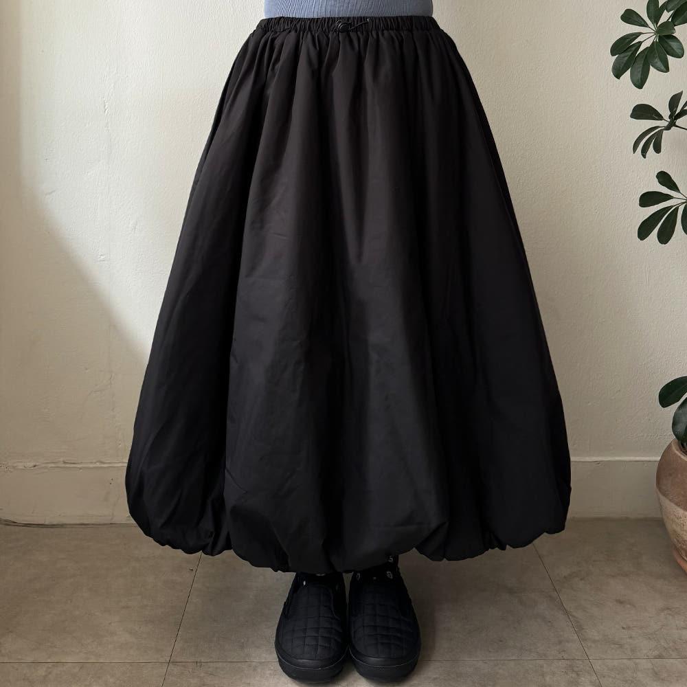 패딩 퐁당 스커트 (2color) - 77착용가능