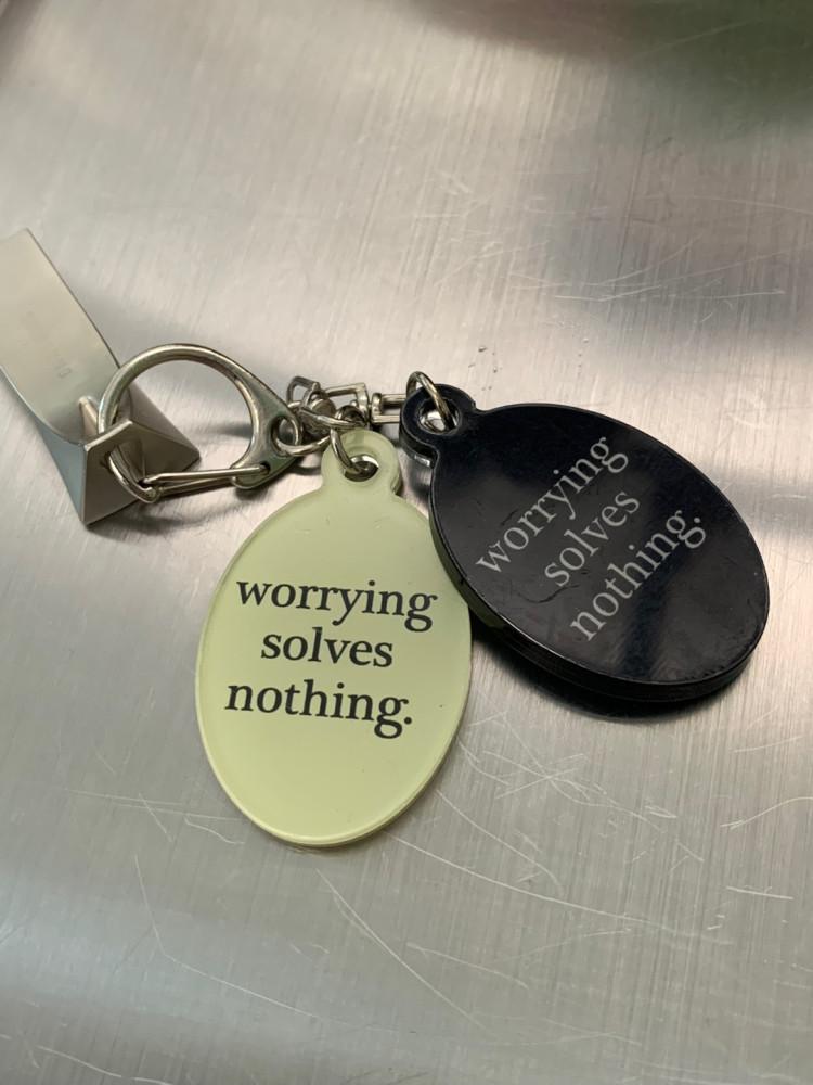 wsn oval keyring (color ver.) 머머스룸 슬로건 키링 (2컬러)