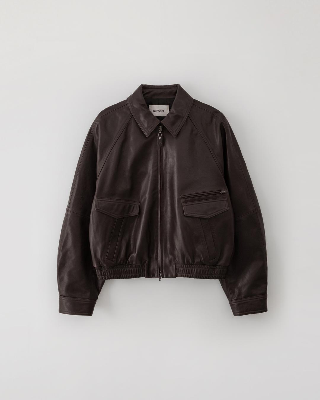 (2/16 15:00) Evlyn cropped leather jacket