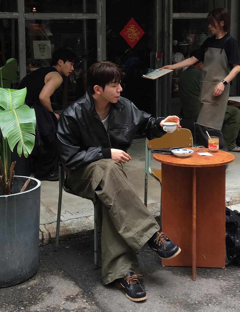 빈티지 헤링턴 레더 자켓