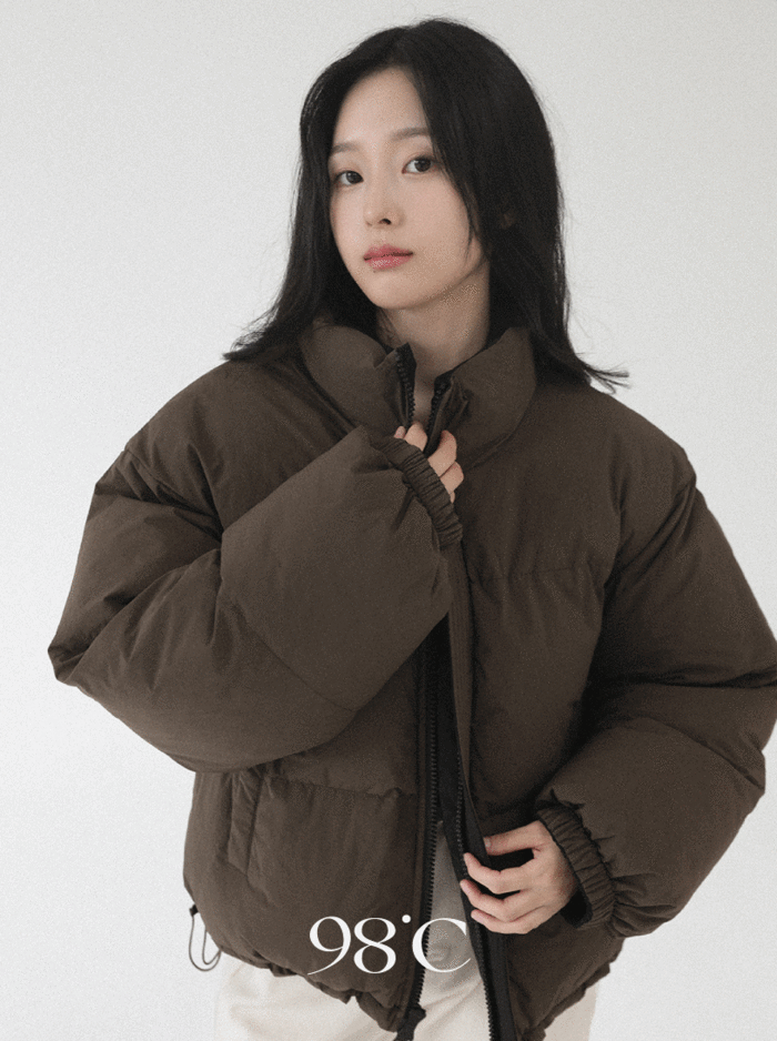 [블프할인/한정수량/팝업 인기제품][98project] 매트 리버시블 웰론 숏 패딩 - 3 color