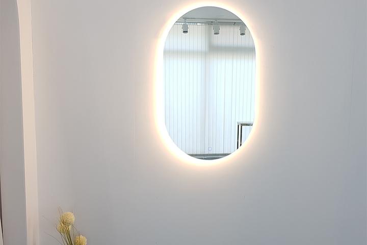 노프레임 양타원 LED 거울