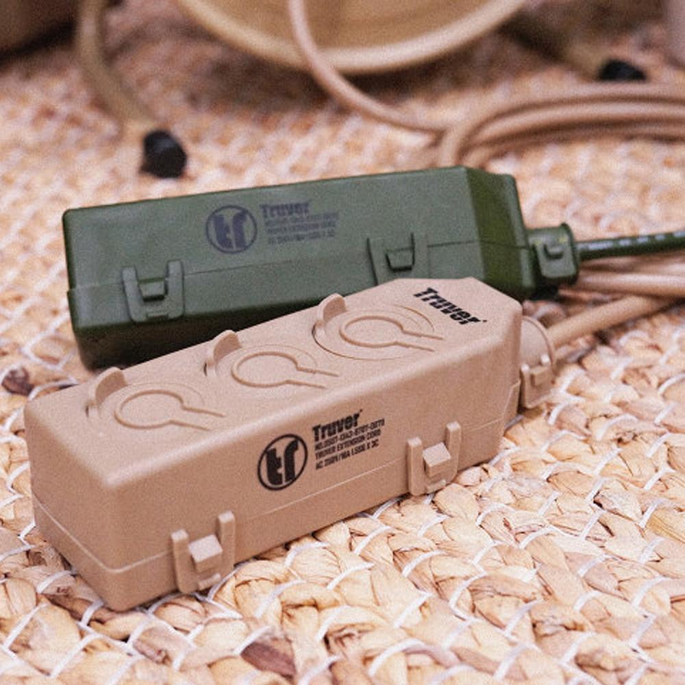 [ 트루버 ] 캠핑 리드선 멀티탭 3구 3M 캠핑용 연장선 전선 작업선