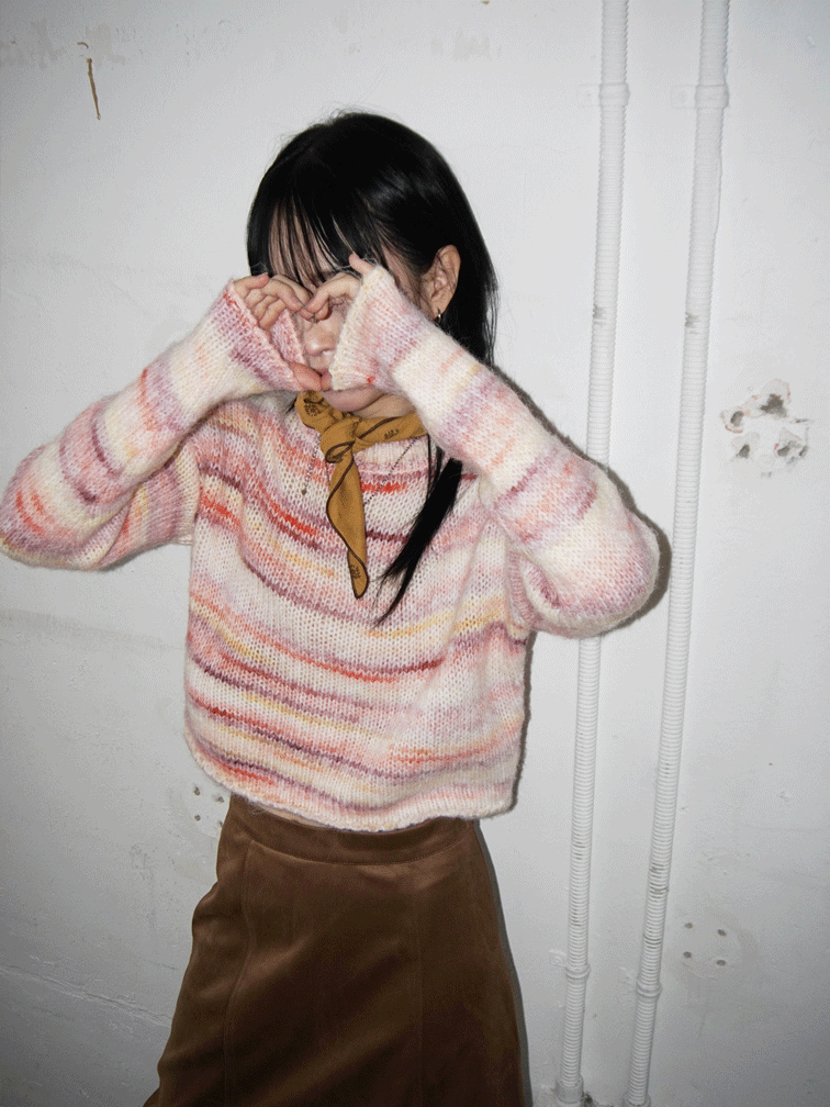 ronnie color wool knit