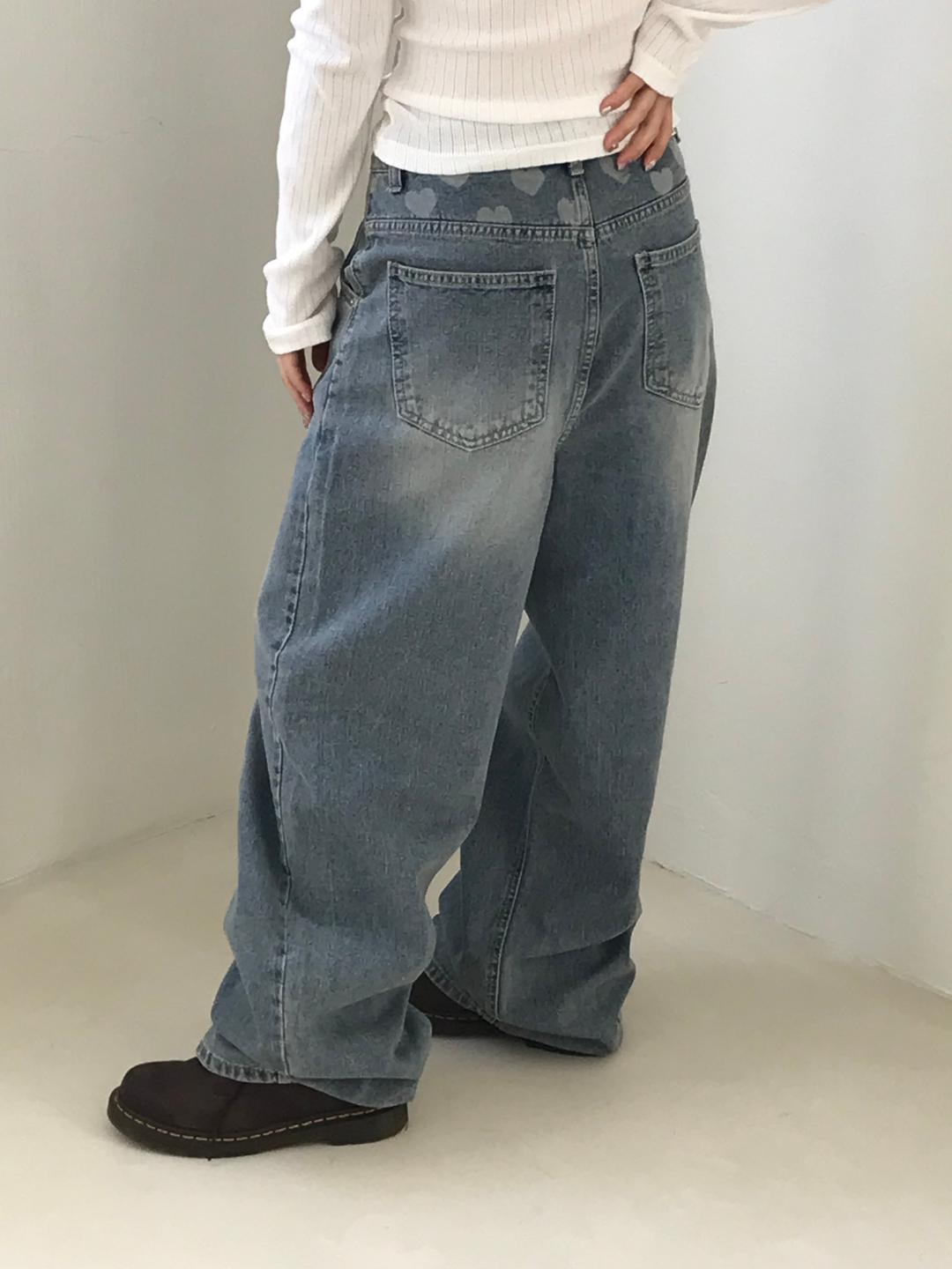 HEART DENIM PT (2 SIZES)