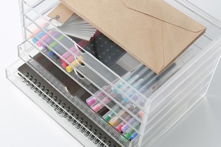 아크릴 케이스 가로형 5단 서랍식 (악세사리보관함)