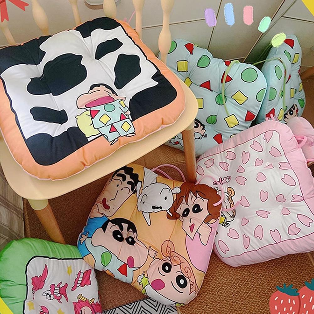 짱구 방석 8종 모음전 푹신한 사무실 독서실 짱구는못말려 캐릭터 사각