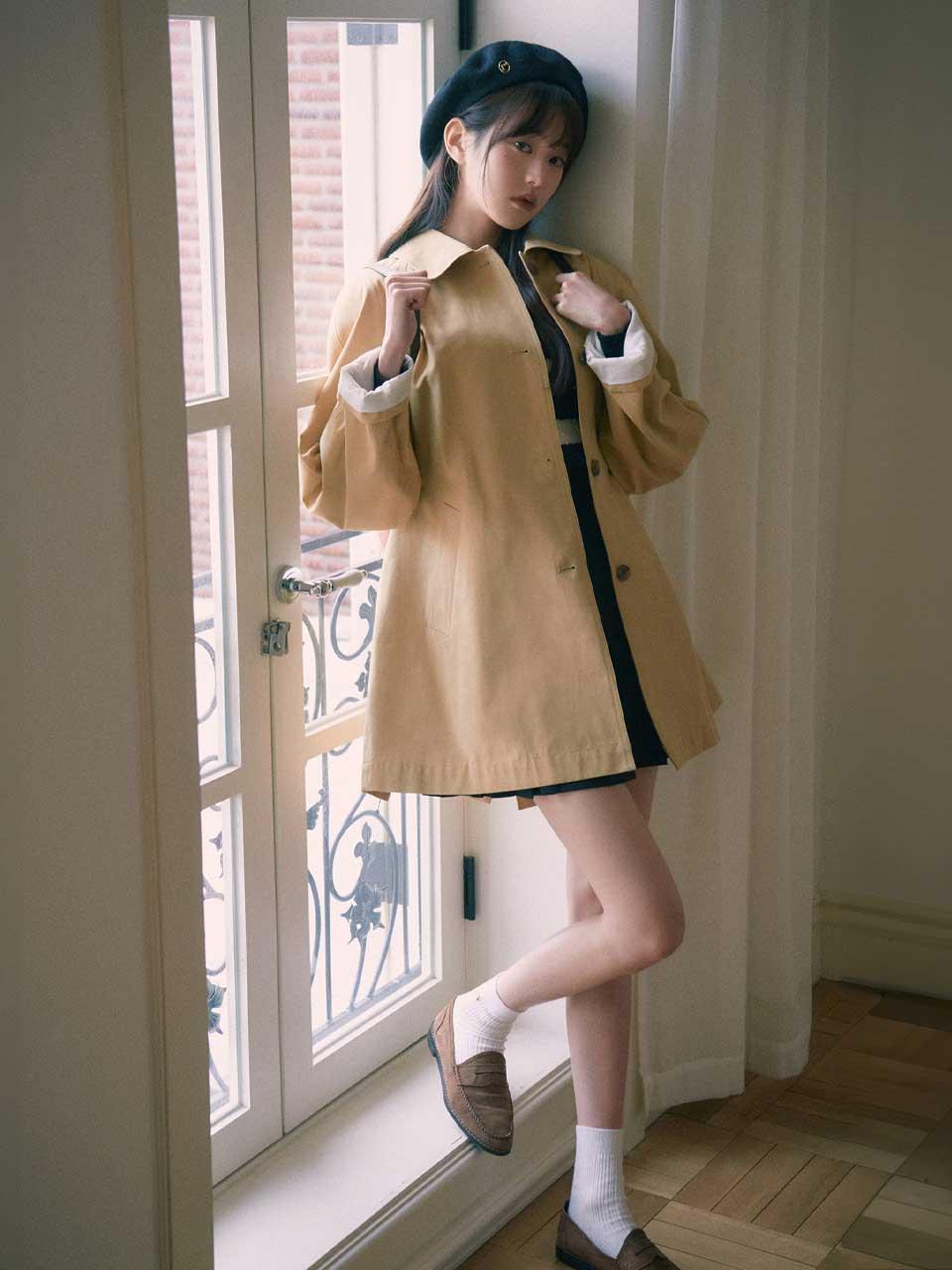 HALF TRENCH COAT BEIGE