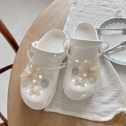 진주스트랩+미니리본지비츠/공주지비츠/큐빅지비츠/악세사리