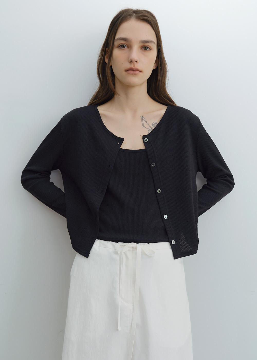 [3차] Breeze cardigan set (black)