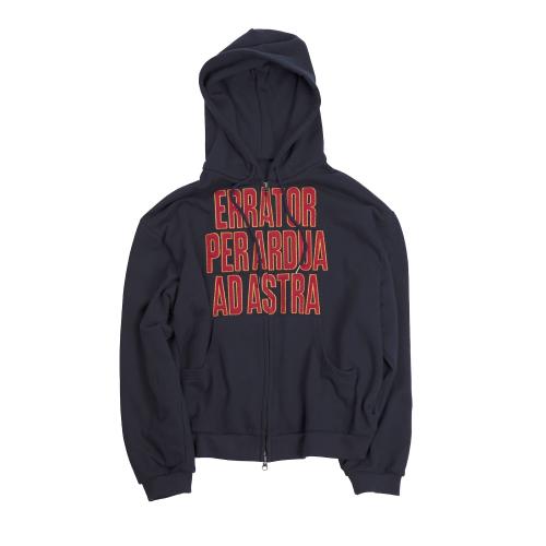 Ad Astra Appliqué 2way Hoodie Zip Up Navy