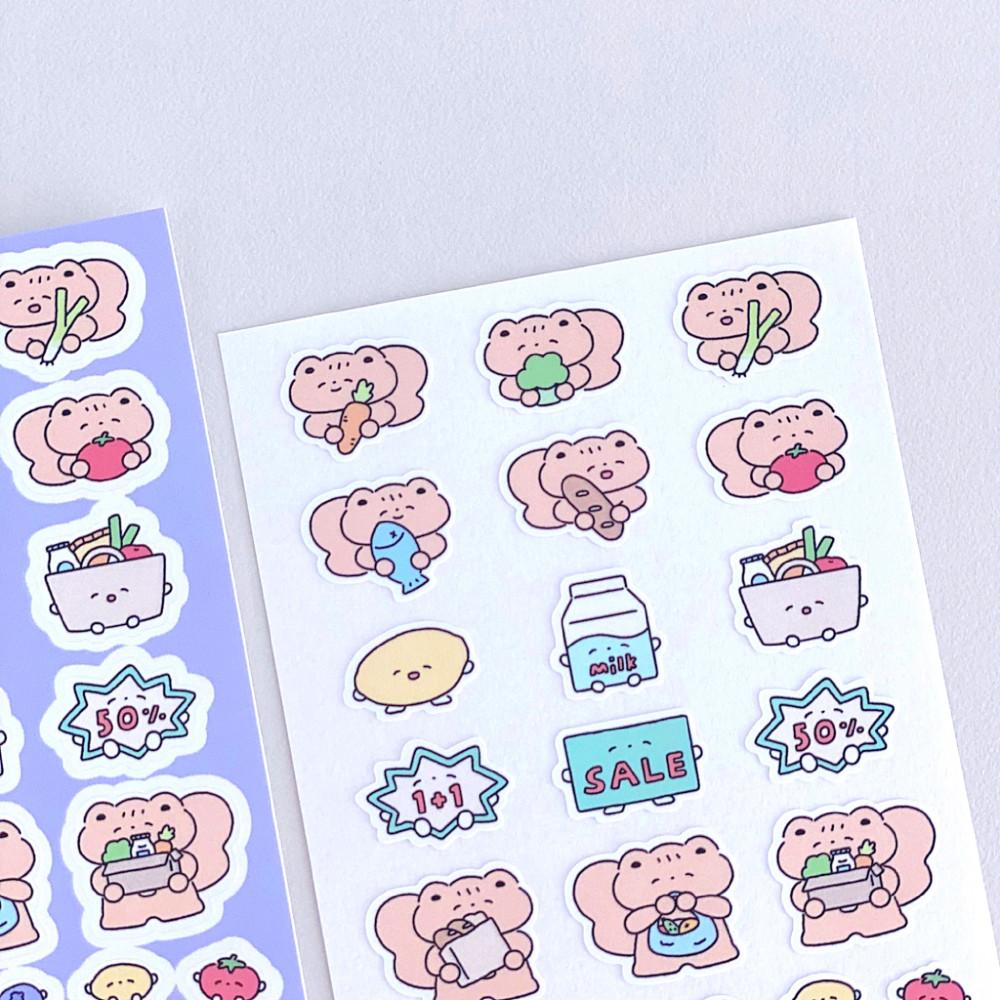 [포포숲] 신나는장보기 스티커