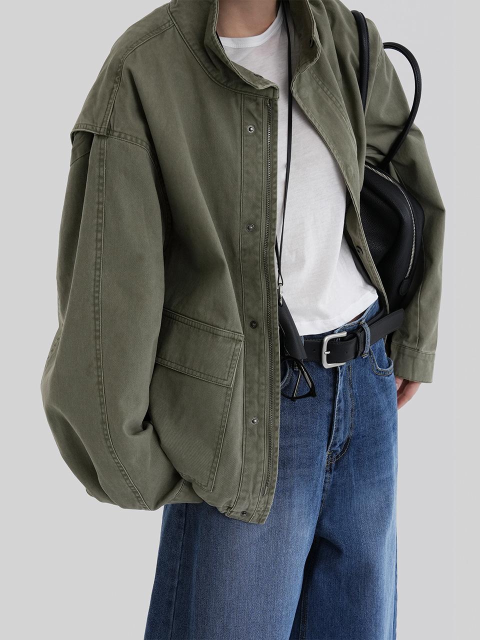 어텀 피그먼트야상점퍼