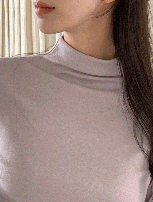 베니토 [울28%,텐셀66%][목짧아도ok❤️/1만장돌파][made] 에브리데이 프리미엄 울텐셀 도톰 하프넥 티 (가을/간절기/데일리/간절기티/폴라티/반목티/반폴라/목폴라/데일리룩/데이트룩/연말룩)