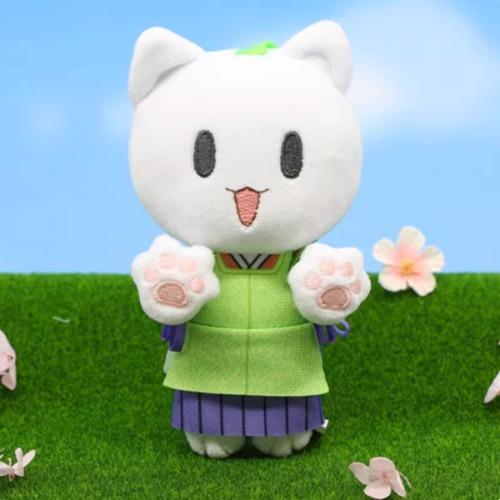 오늘부터 신령님 플러시 펜던트 고양이 시리즈 봉제인형 키링 토모에 중국 공식 굿즈