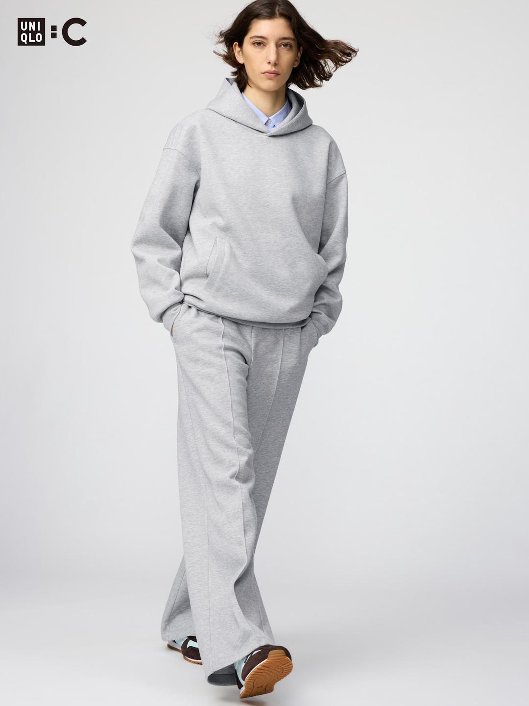 스웨트스트레이트팬츠(다리길이74~77cm·긴기장)