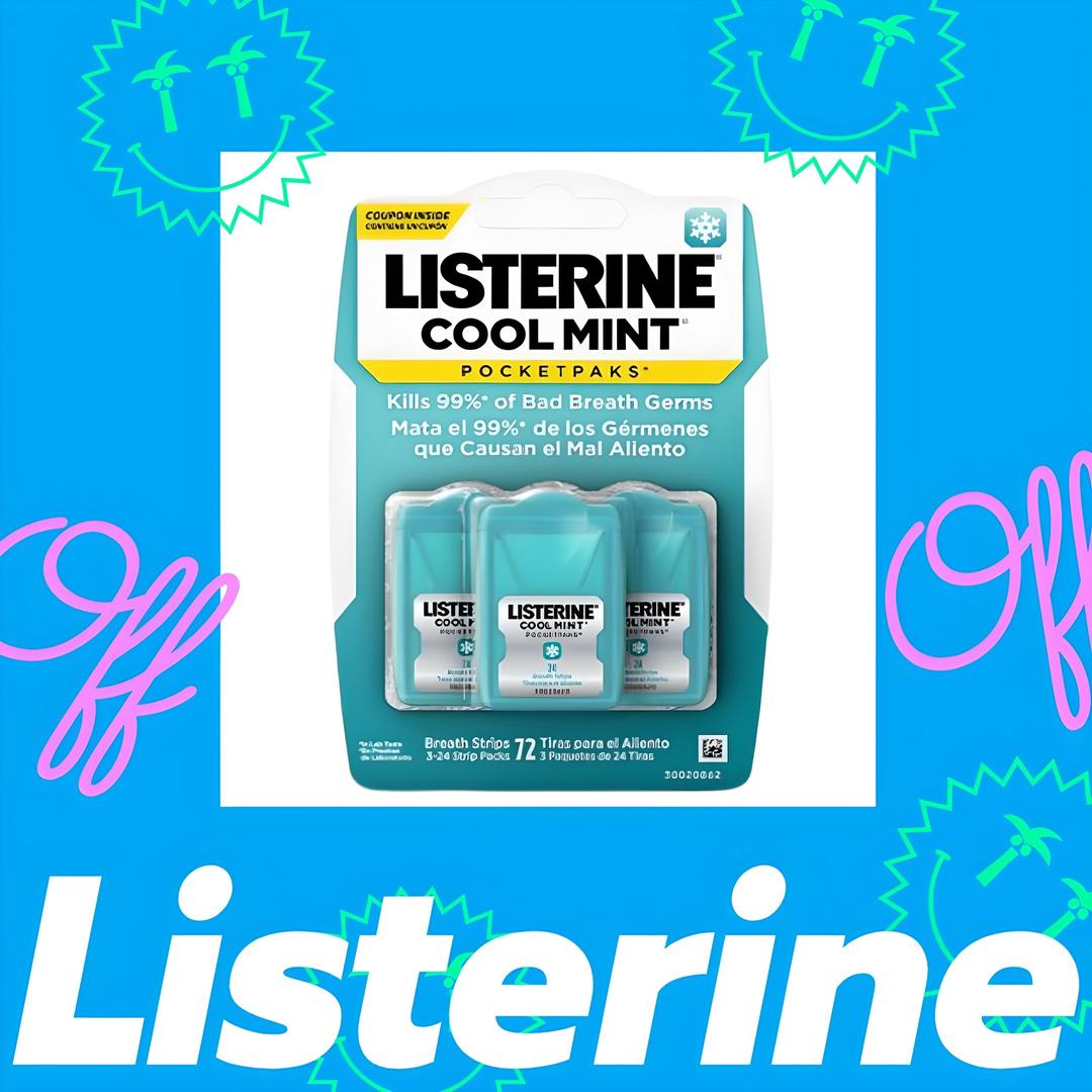 [미지의찬장]리스테린 포켓팩_쿨민트 후레쉬 버스트 휴대용 필름 브레스 스트립 구강 청결제 구취 제거제 3팩 입냄새 제거제 먹는 가글 필름형, 7ml, 3개