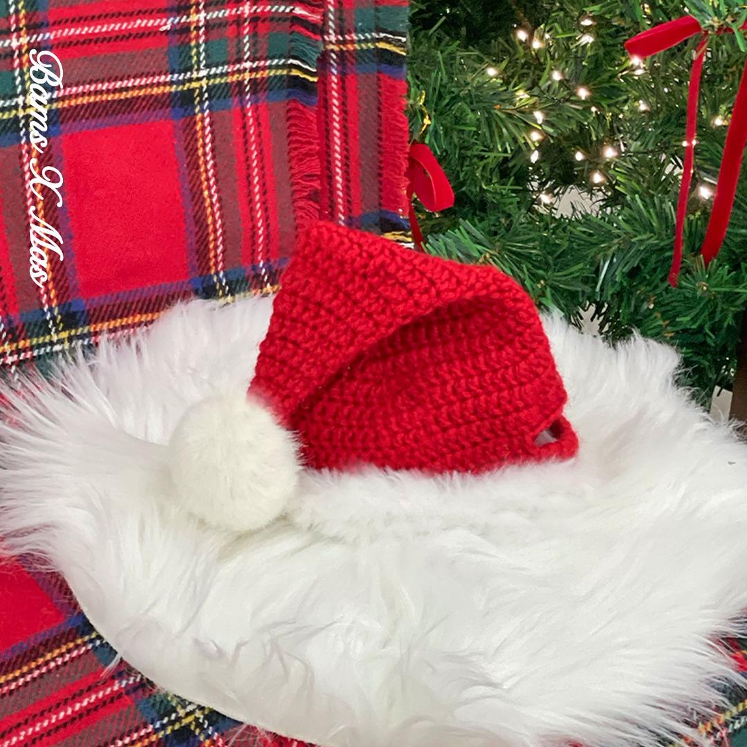 레드 산타 모자