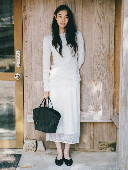 ROSY LACE SKIRT_IVORY