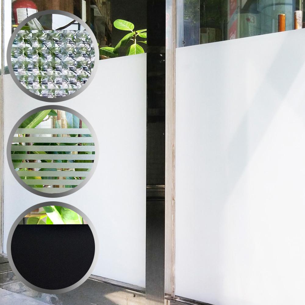 사생활보호 무점착 유리 창문 시트지 불투명 암막 안개 고방 유리창 썬팅 필름