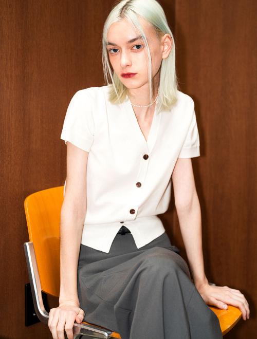 텐셀 에센셜 하프 가디건 [WHITE] / WBD2L04527