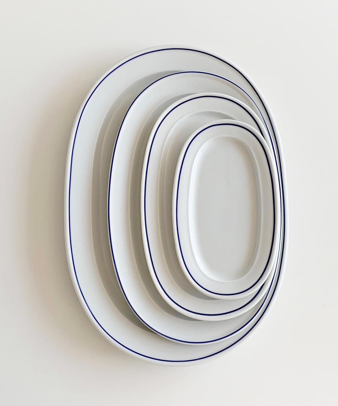 [피클샵] 폴바살 블루 오벌플레이트 (4 size)