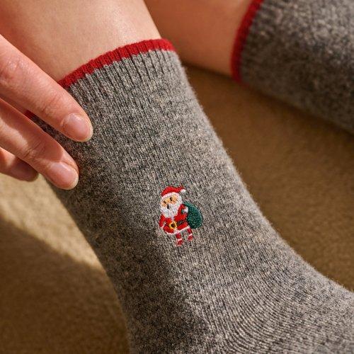 여성용  삭스 X-Mas 산타&눈사람