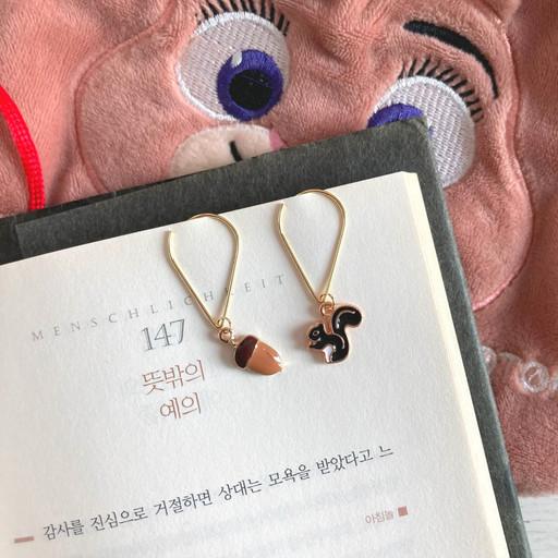 도토리와 다람쥐 책갈피🐿🌿
