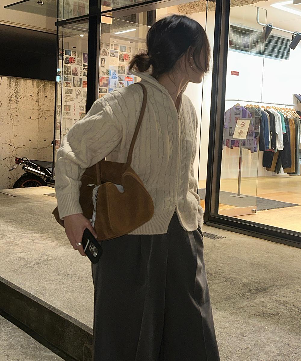 파이 집업 니트 (2colors)