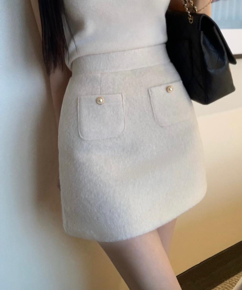 (무료배송,부분당일) 펄 버튼 울 SK 3col