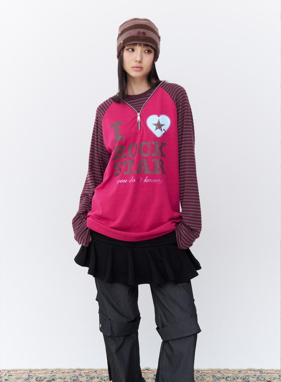 I LOVE ROCKSTAR tee Pink