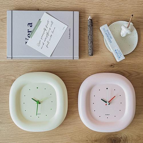 코튼캔디 파스텔 인테리어 탁상시계