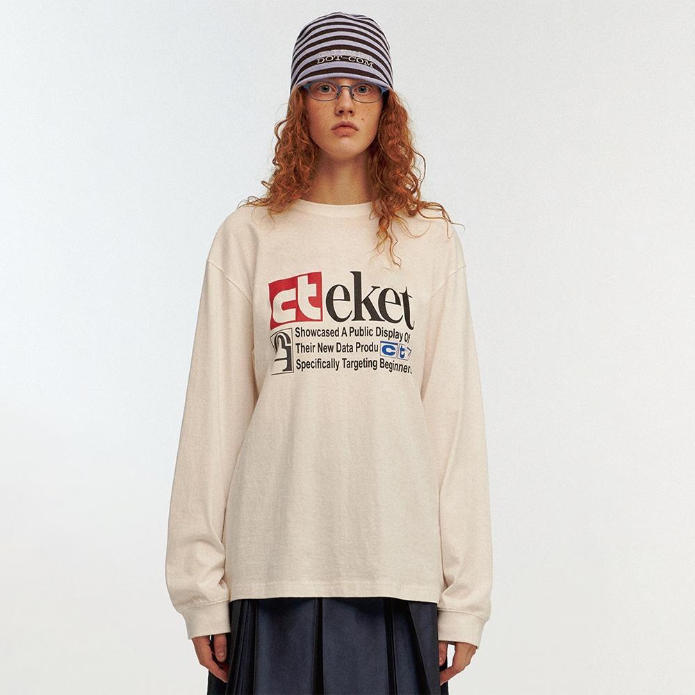 Plan L/S Tee White