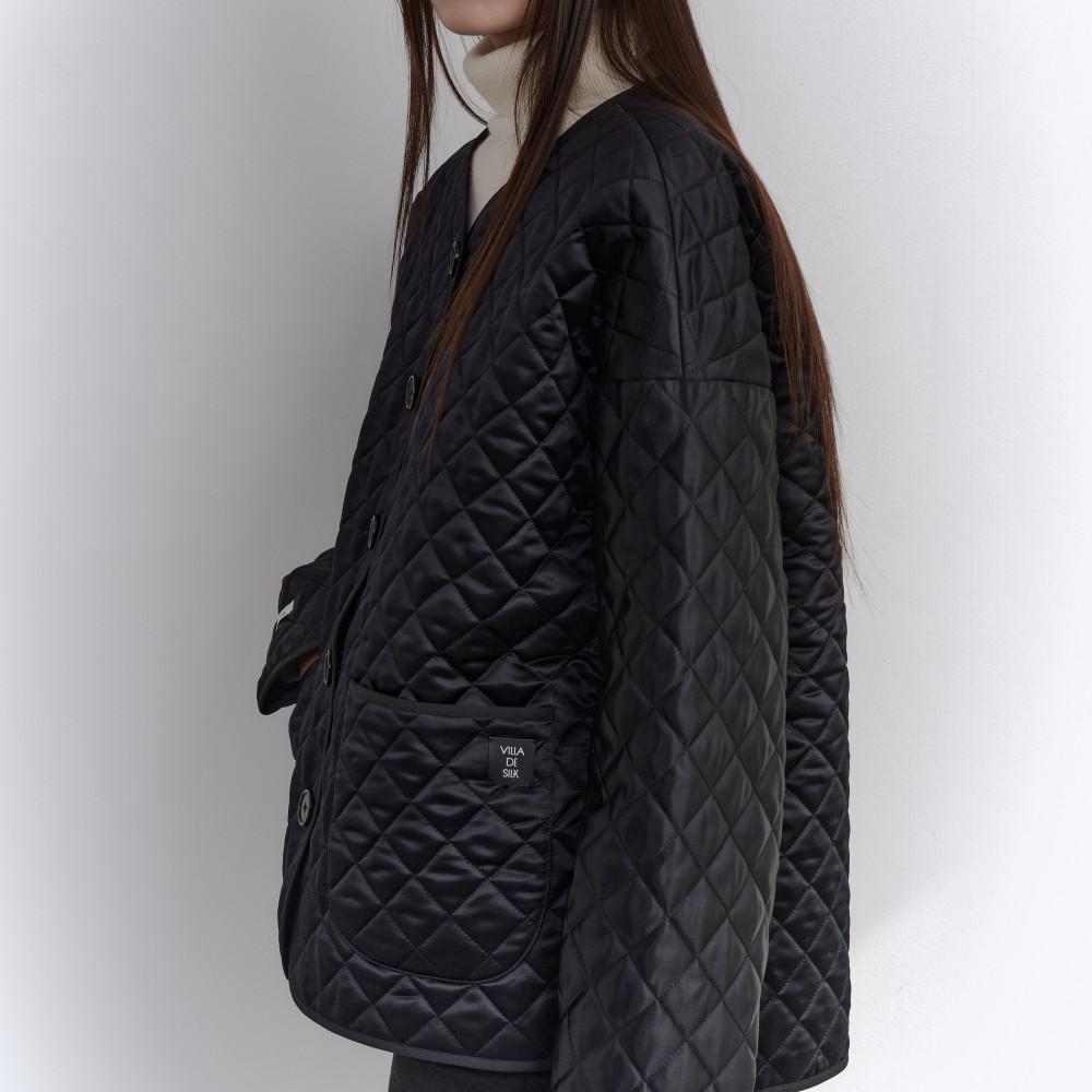 Quilted 100% silk jacket 퀼팅 실크 자켓