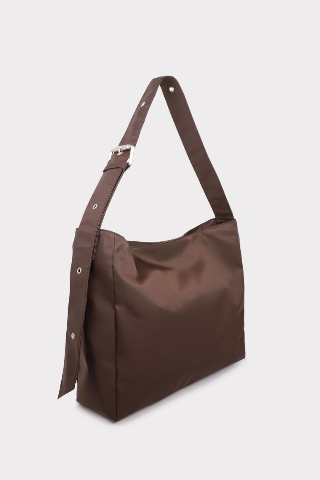 [시티백] 나일론 버클 호보라인 [M] - 월넛