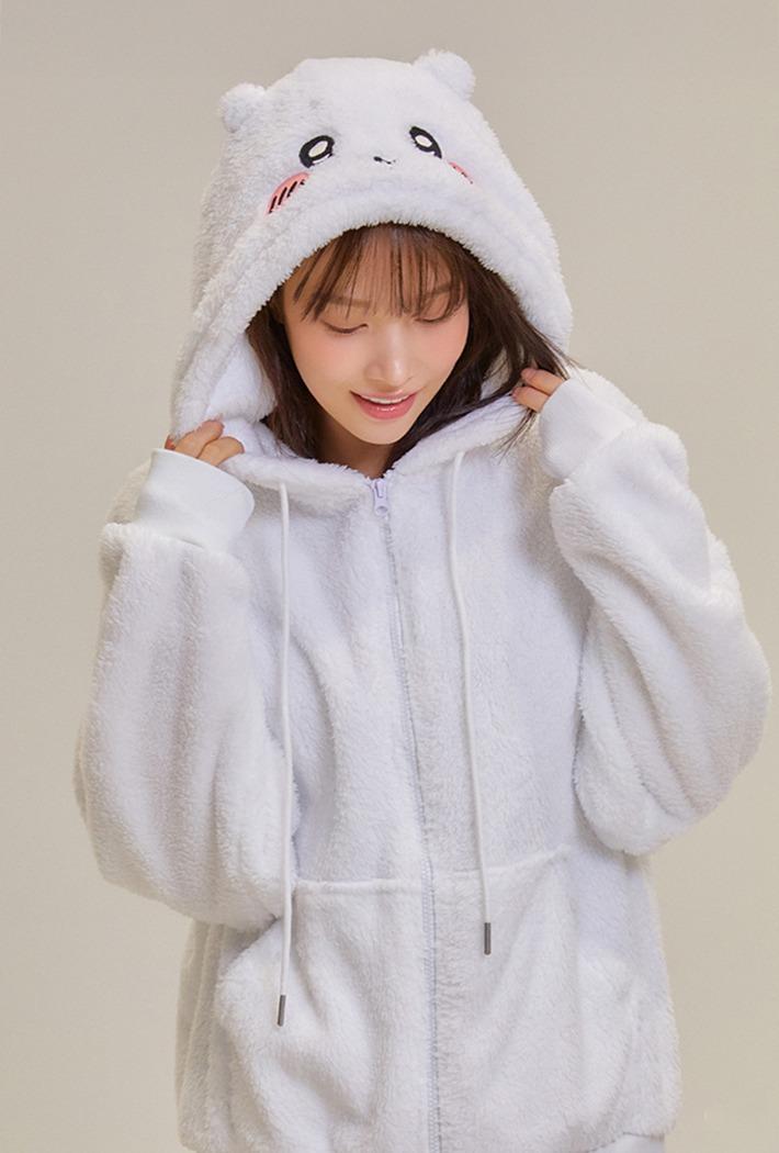 [먼작귀] 후드집업(WHITE)_SPMZF49U01