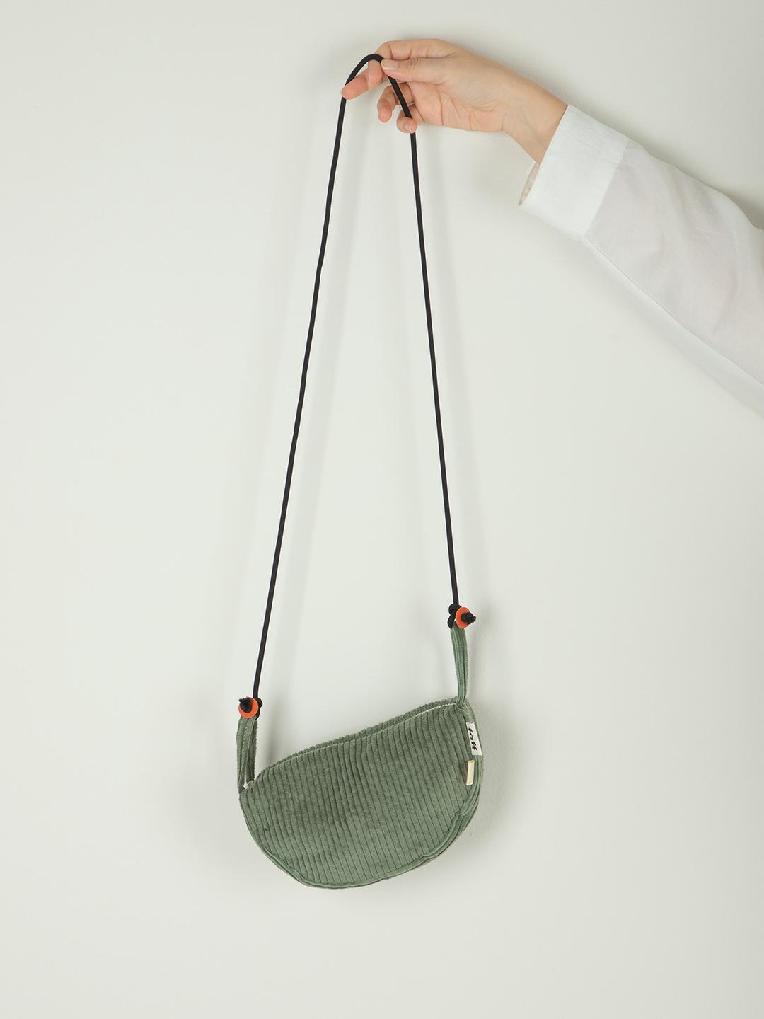 Pouch bag Corduroy Winter Forest