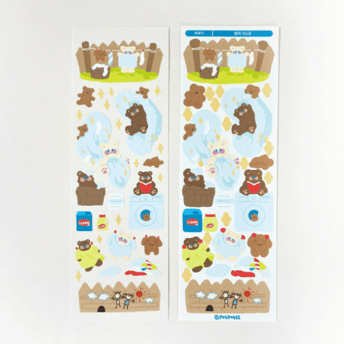 [폭폭이]빨래 대소동 씰스티커