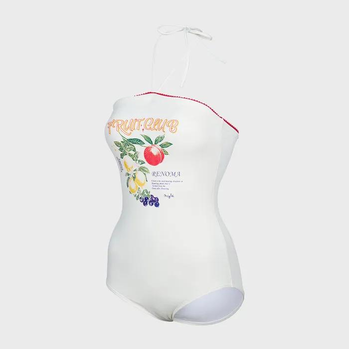 여성 홀터넥 러블리 원피스수영복 화이트 RN-LS2F555-WH