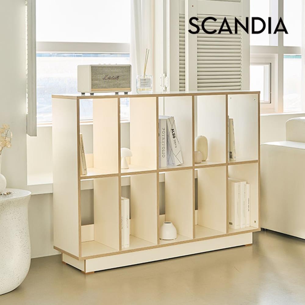 스칸디아 플랫츠 1200 2단 와이드 책장 선반장