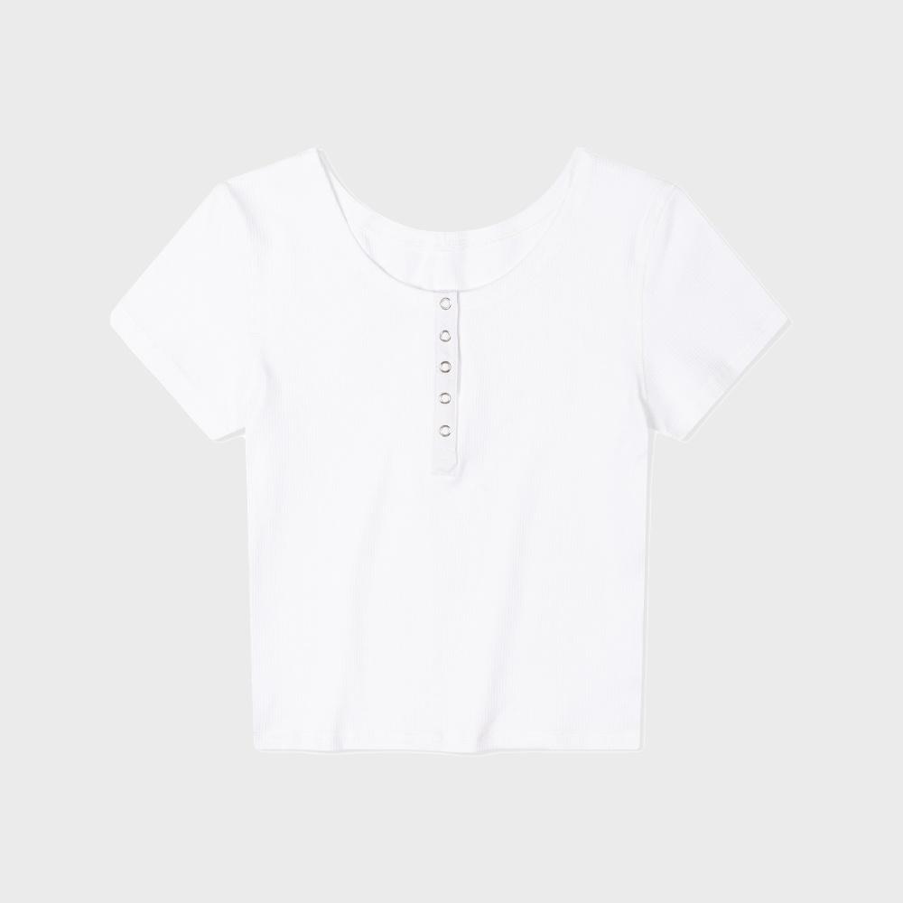 헨리넥 숏 슬리브 (WHITE)