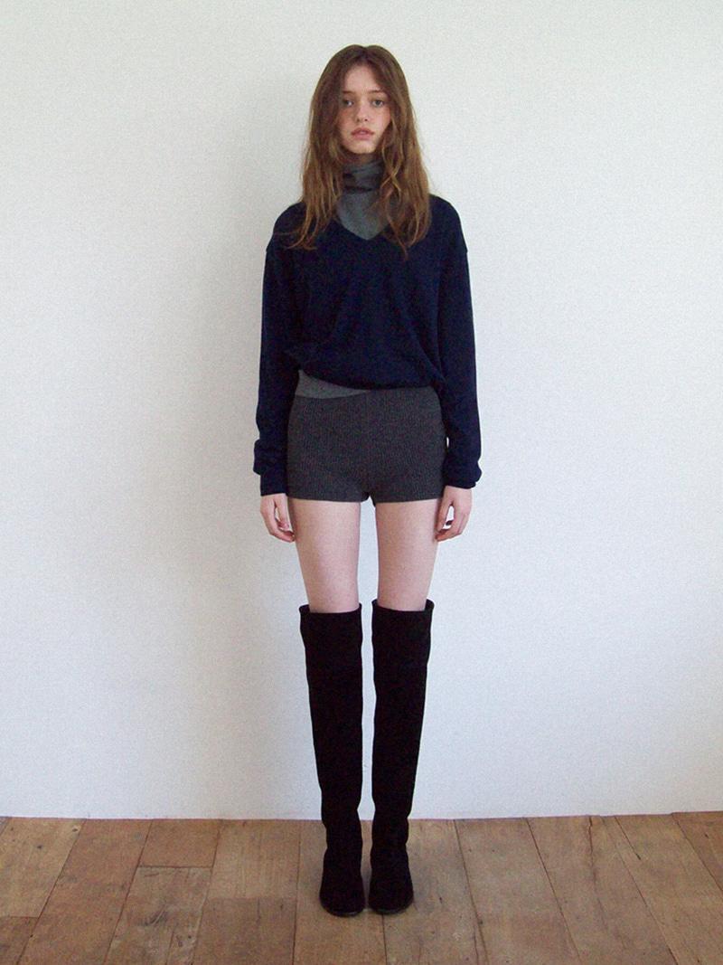 Approach V Neck Knit Navy (2nd)
