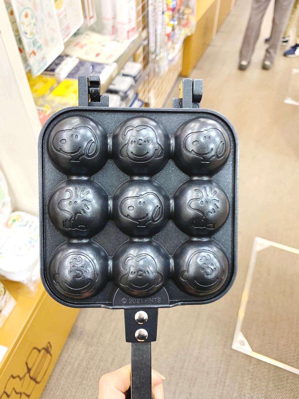 피너츠 스누피 한입 카스테라 메이커 양면팬