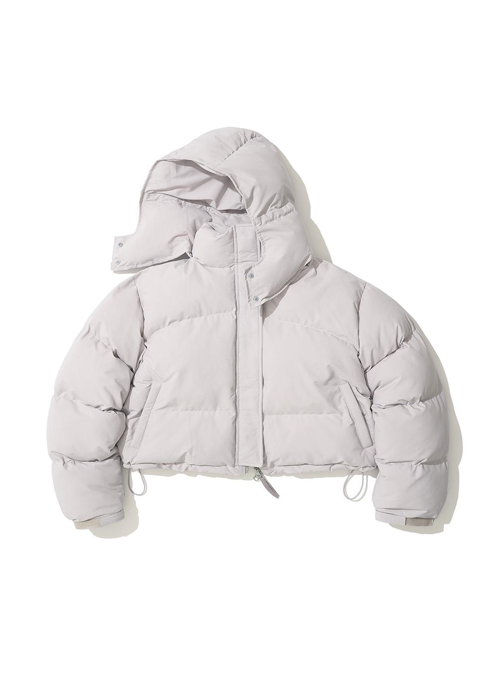 [WOMEN] 3M THINSULATE HOODED PUFFER JACKET_LIGHT GREY