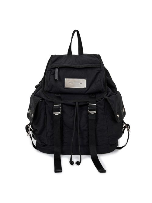 POCKET UTILITY LARGE BACK PACK IN BLACK
