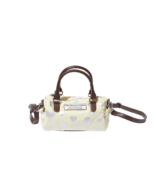 HEART STAR CRACK BOSTON BAG (LEMON)