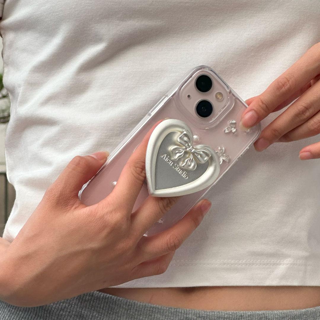 [Pre-Order 발송까지 2주 소요]Cocoro Holder Tok White Silver