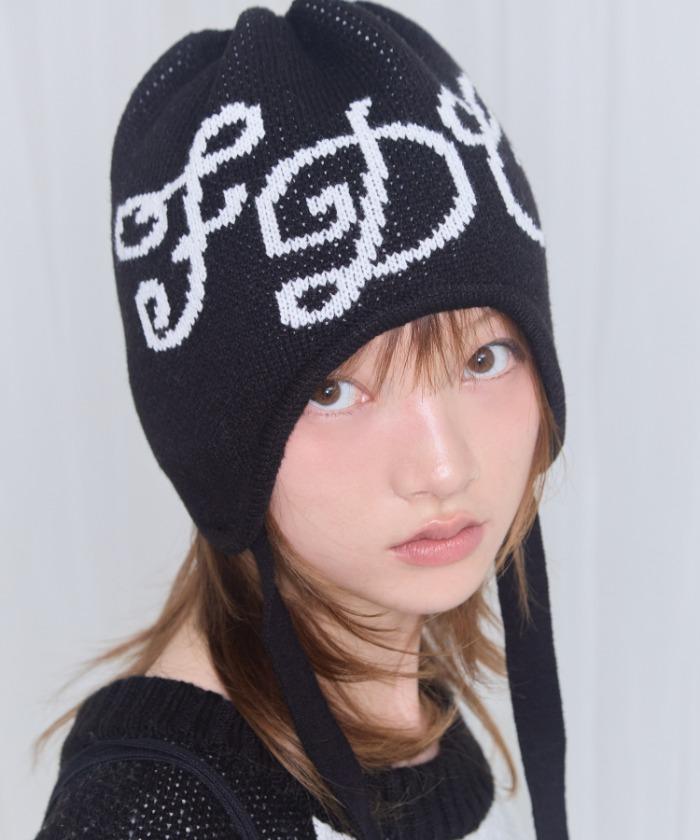 [FANCY X DUSTY] F.D.C EARFLAP BEANIE (BLACK) F25NM1009